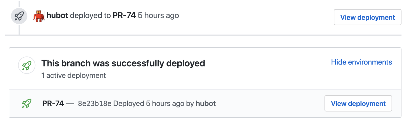 GitHub deployment